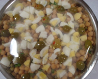 Salada de grão-de-bico