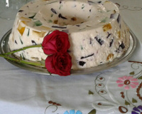 Mosaico de Gelatina com Leite de Coco