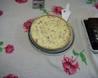 Quiche de queijo e presunto