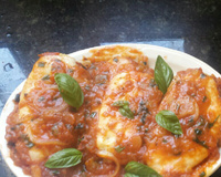 Steak de frango à parmegiana