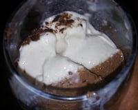 Mousse de chocolate branco e preto