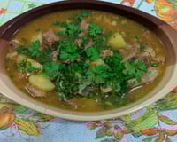 Costela com mandioca