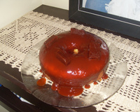 Bolo de fubá com goiabada