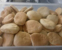 Biscoitos de farinha de trigo assados