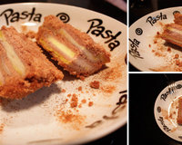 Torta farofa com banana e castanhas do pará