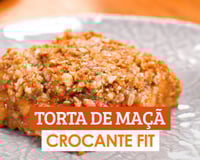Torta de maçã crocante fit