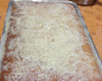 Bolo branco de liquidificador