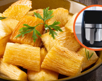 Como fazer mandioca frita na airfryer: truque especial deixa o aipim dourado e crocante por fora