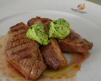 Picanha na manteiga verde