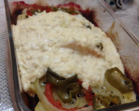 Salmão ao forno com molho branco