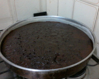 Calda de bolo de chocolate simples