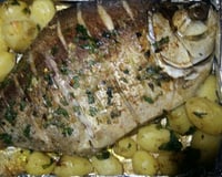 Tambaqui assado e recheado