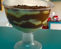 Pavê de baunilha e chocolate