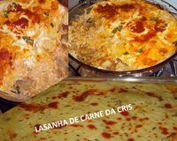 Lasanha de carne da Cris