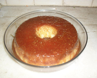 Pudim cremoso de tapioca