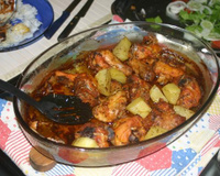 Frango assado com cerveja