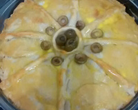 Torta de palmito com requeijão