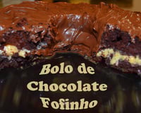 Bolo de chocolate fofinho