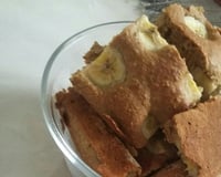 Bolo diet de banana, sem farinha e sem açúcar