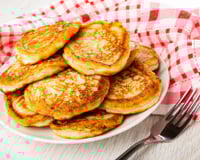 Panqueca americana salgada de queijo Minas