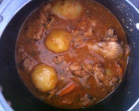 Frango moreninho cozido