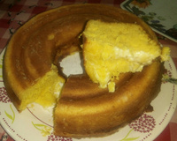 Bolo de flocão de milho com requeijão