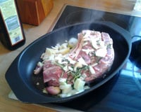 Carne de carneiro na cerveja