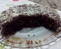 Bolo de chocolate sem trigo, açúcar e manteiga