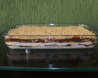 Pavê de amendoim e chocolate