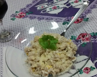 Macarrão ao molho de dois queijos