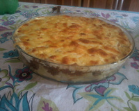 Macarrão ao molho branco e vermelho