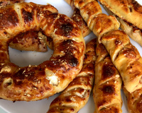 Pão de escarola e lingüiça