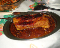 Lombo ao molho de maracujá