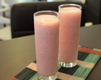 Suco de morango com leite