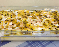 Pavê mousse de maracujá