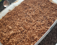 Torta de bolachinha com paçoca