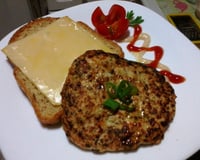 Hambúrguer de frango sem glúten