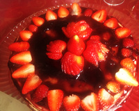 Cheesecake rápida de ricota com geléia