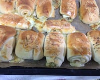 Enroladinho de presunto e queijo