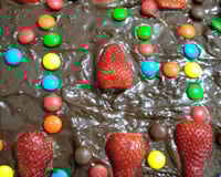 Bolo de iogurte e creme de avelã