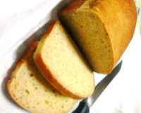 Pão caseiro com iogurte de coco