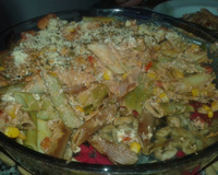 Macarrão com molho de atum da Flor