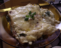 Lasanha de espinafre da Lia