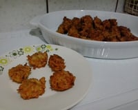 Bolinho de arroz com sardinha