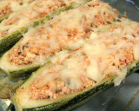 Abobrinha recheada supimpa