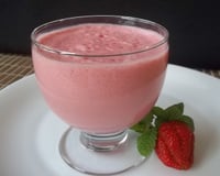 Mousse de morango com gengibre