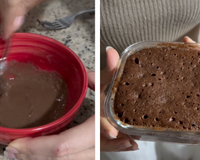 Esse bolo de chocolate de micro-ondas fica pronto em 2 minutos, sempre faço quando bate a vontade de doce