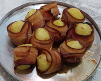 Batata assada com bacon