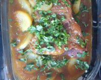 Maminha assada com batatas