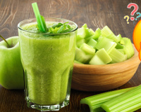 Quais são os benefícios para a saúde do suco de aipo e maçã verde?